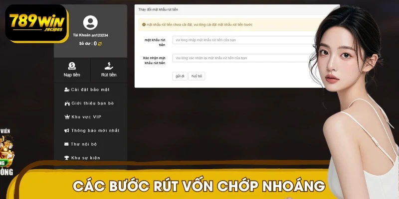 Quy trình rút tiền thưởng nhanh chóng tại 789WIN