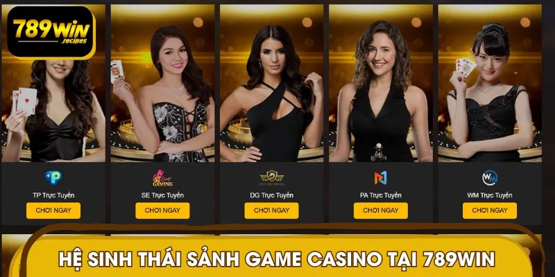 Các sảnh game casino nổi bật tại nhà cái giải trí 